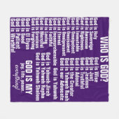 Couverture Polaire Dieu est - Blanche polaire (Devant (Horizontal))