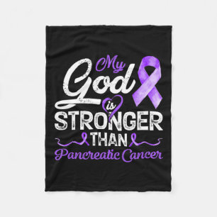 Couverture Polaire Dieu Est Plus Fort Que Le Cancer Du Sein Pancréati