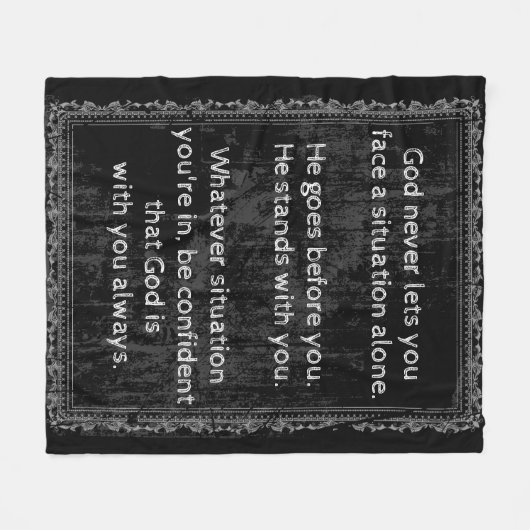 Couverture Polaire Dieu est toujours avec vous jamais seul (Devant (Horizontal))