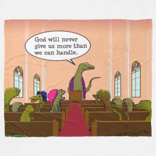 Couverture Polaire Dieu Ne Donne Jamais Plus Que Nous Ne Pouvons Mani (Devant (Horizontal))