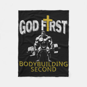 Couverture Polaire Dieu premier Bodybuilding Deuxième Christian Gym W
