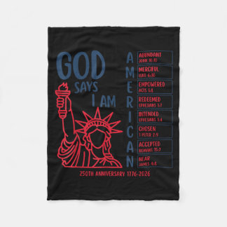 Couverture Polaire Dieu Rétro Dit Bible Américaine 250ème Années