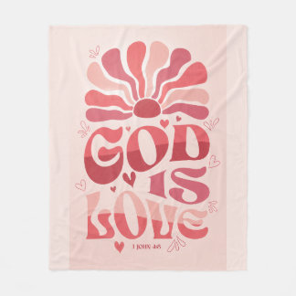 Couverture Polaire Dieu Rétro Est Amour 1 Jean 4:8 Verset Biblique Gr