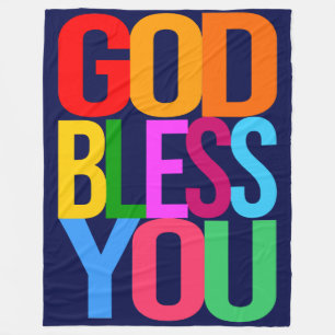Couverture Polaire DIEU VOUS BÉNÉFICIE de couleurs positives