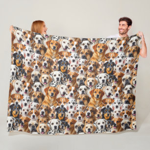 Couverture Polaire Différentes races de chiens
