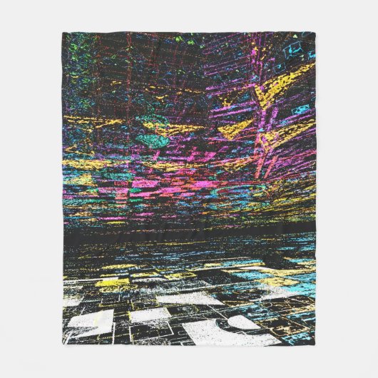 Couverture Polaire Digital Dreams of Color (Devant)