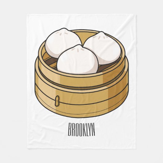 Couverture Polaire Dim sum dessin animé (Devant)