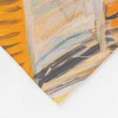 Couverture Polaire Dimanche matin | Peinture confortable pour chat et (Coin)