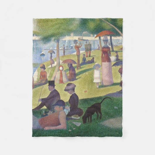Couverture Polaire Dimanche sur La Grande Jatte Seurat Peinture (Devant)