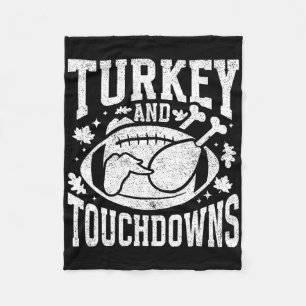 Couverture Polaire Dinde et touchés drôle de Thanksgiving Footll Me