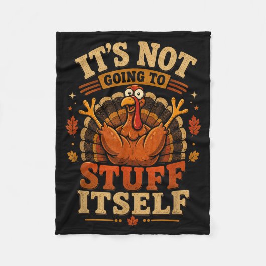 Couverture Polaire Dinde Ne Va Pas Fourrer Les Femmes De Thanksgiving (Devant)