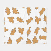 Couverture Polaire Dino Nuggets Pattern (Devant (Horizontal))