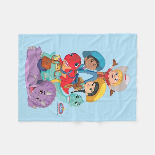 Couverture Polaire Dino Ranch Friends (Devant (Horizontal))