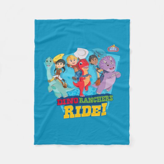 Couverture Polaire Dino Ranch | Les Ranchers Ride ! (Devant)