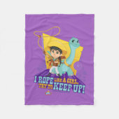 Couverture Polaire Dino Ranch | Min et Clover (Devant)