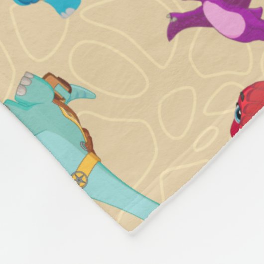 Couverture Polaire Dino Ranch | Un Motif d'aventure Dinosaur (Coin)