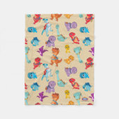 Couverture Polaire Dino Ranch | Un Motif d'aventure Dinosaur (Devant)