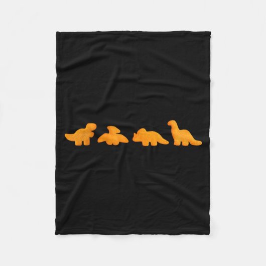 Couverture Polaire Dinos Chicken Nuggets Pattern _ Funny Realistic Di (Devant)