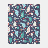 Couverture Polaire Dinosaur Aventure Design sans faille (Devant)