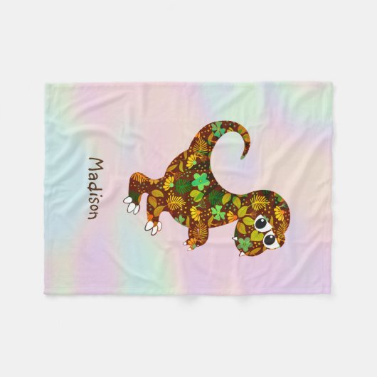 Couverture Polaire Dinosaur bébé (Devant (Horizontal))