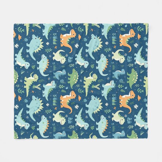 Couverture Polaire Dinosaur bébé (Devant (Horizontal))