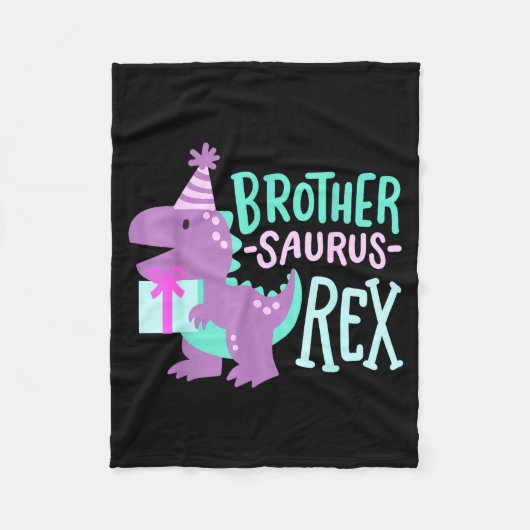Couverture Polaire Dinosaur Birthday Brother Saurus T Rex Family Matc (Devant)
