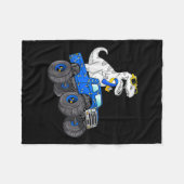 Couverture Polaire Dinosaur équitation Camion World Down Syndrome Jou (Devant (Horizontal))