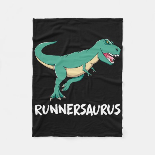 Couverture Polaire Dinosaur T-rex Dino Funny Exercise Cardio Running (Devant)