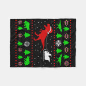 Couverture Polaire Dinosaur Ugly Christmas Sweater For Adults Kids  (Devant (Horizontal))