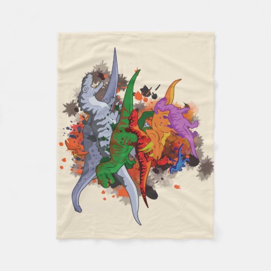 Couverture Polaire Dinosaure (Devant)