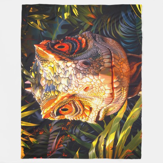 Couverture Polaire Dinosaure (Devant)