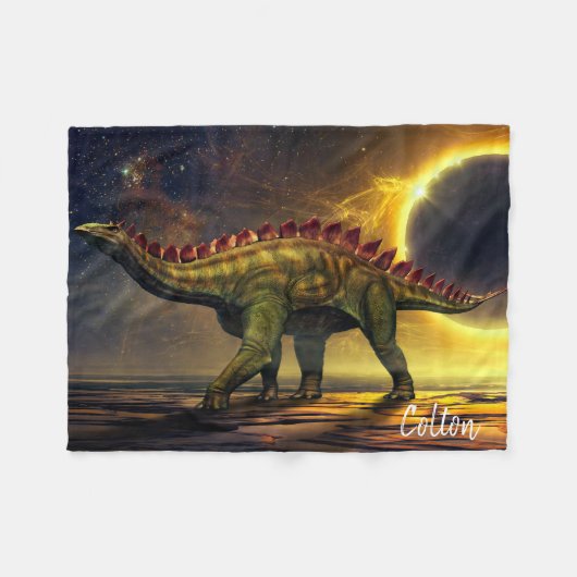 Couverture Polaire Dinosaure (Devant (Horizontal))
