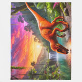 Couverture Polaire Dinosaure (Devant)