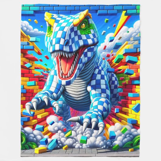 Couverture Polaire Dinosaure (Devant)