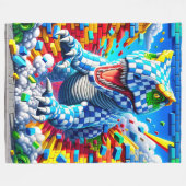 Couverture Polaire Dinosaure (Devant (Horizontal))