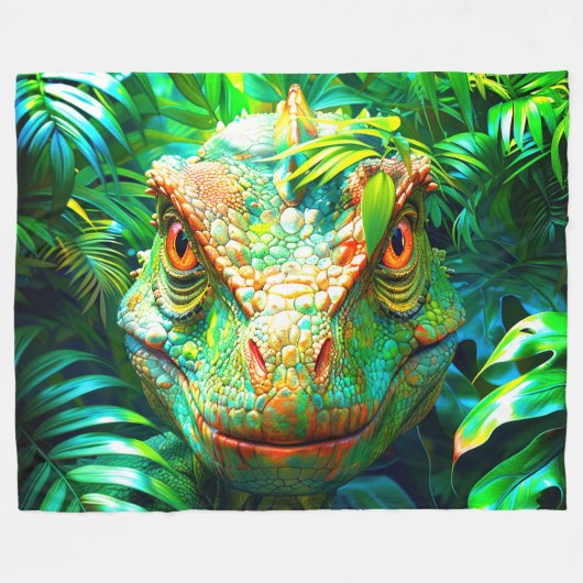 Couverture Polaire Dinosaure (Devant (Horizontal))