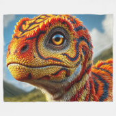 Couverture Polaire Dinosaure (Devant (Horizontal))