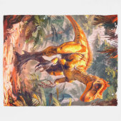 Couverture Polaire Dinosaure (Devant (Horizontal))