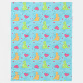 Couverture Polaire Dinosaure Love (Devant)