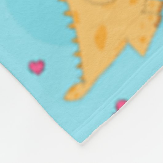 Couverture Polaire Dinosaure Love (Coin)