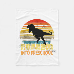 Couverture Polaire Dinosaure rugissant préscolaire retour à l'école p