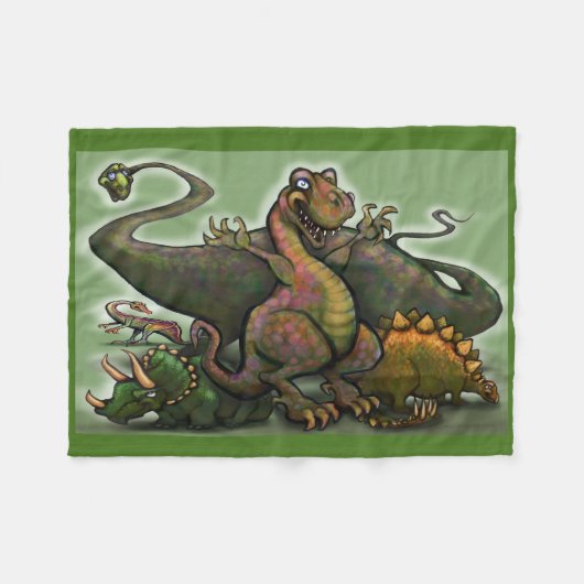 Couverture Polaire Dinosaures (Devant (Horizontal))