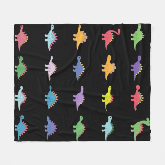 Couverture Polaire Dinosaures (Devant (Horizontal))