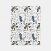 Couverture Polaire Dinosaures amicaux en Motif de voitures (Devant)