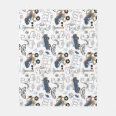 Couverture Polaire Dinosaures amicaux en Motif de voitures (Devant)