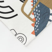 Couverture Polaire Dinosaures amicaux en Motif de voitures (Coin)