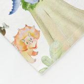 Couverture Polaire Dinosaures aquarelle pour enfants (Coin)