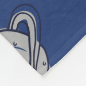 Couverture Polaire Dinosaures dans l'espace couleur dessinée à la mai (Coin)