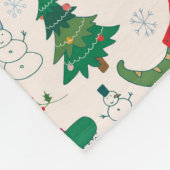 Couverture Polaire Dinosaures dans Sweaters Motif de Noël (Coin)
