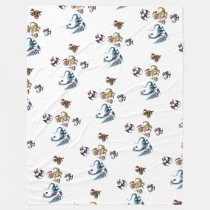 Couverture Polaire Dinosaures de Noël